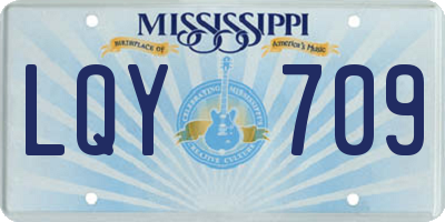 MS license plate LQY709