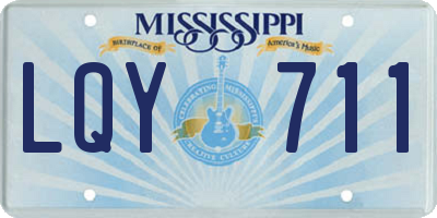 MS license plate LQY711