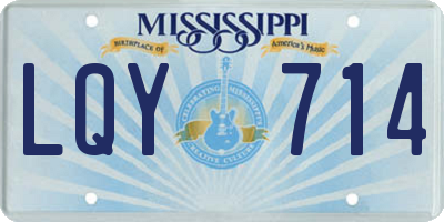 MS license plate LQY714