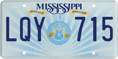 MS license plate LQY715