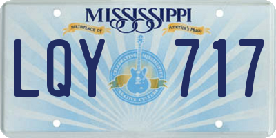MS license plate LQY717