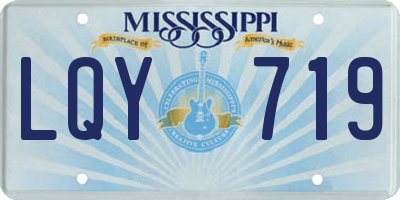 MS license plate LQY719