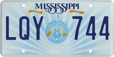 MS license plate LQY744