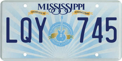MS license plate LQY745