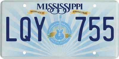 MS license plate LQY755