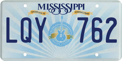 MS license plate LQY762