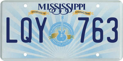 MS license plate LQY763