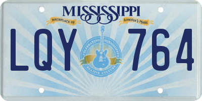 MS license plate LQY764