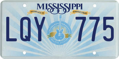 MS license plate LQY775