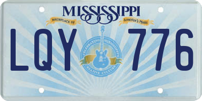 MS license plate LQY776