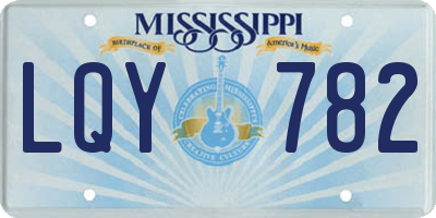 MS license plate LQY782
