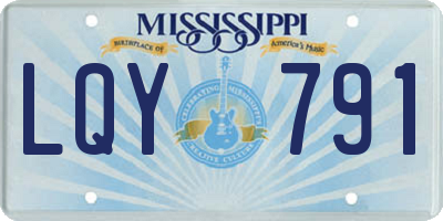 MS license plate LQY791