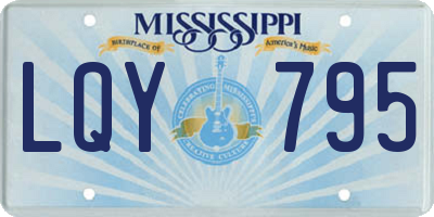 MS license plate LQY795