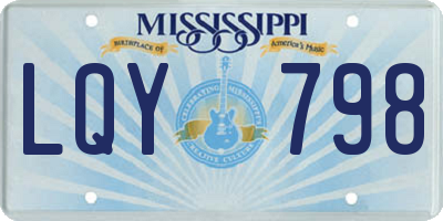 MS license plate LQY798