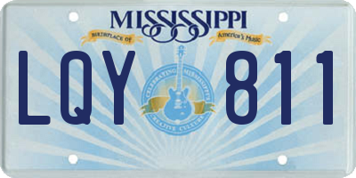MS license plate LQY811