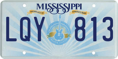 MS license plate LQY813