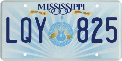 MS license plate LQY825