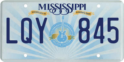 MS license plate LQY845