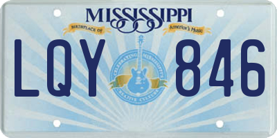 MS license plate LQY846