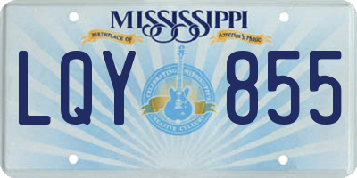 MS license plate LQY855