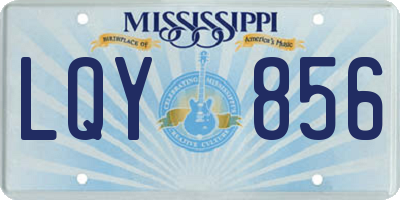 MS license plate LQY856