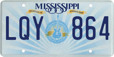 MS license plate LQY864