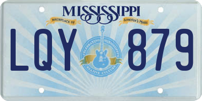 MS license plate LQY879