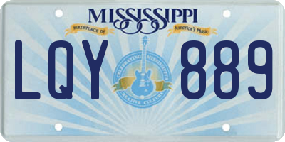 MS license plate LQY889