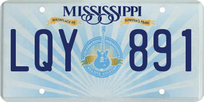 MS license plate LQY891