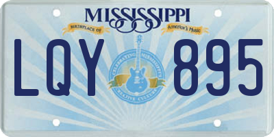 MS license plate LQY895