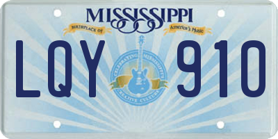 MS license plate LQY910