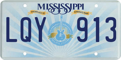MS license plate LQY913