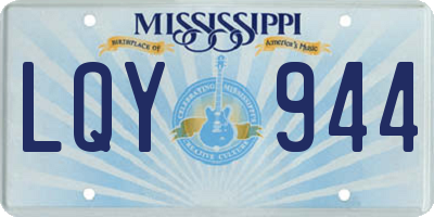MS license plate LQY944