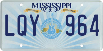 MS license plate LQY964