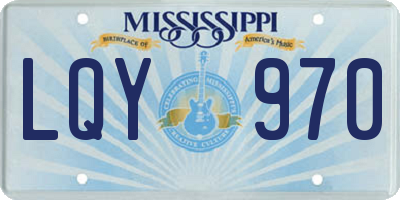 MS license plate LQY970