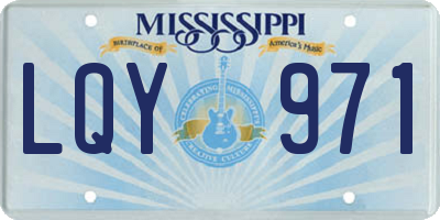 MS license plate LQY971