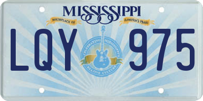 MS license plate LQY975