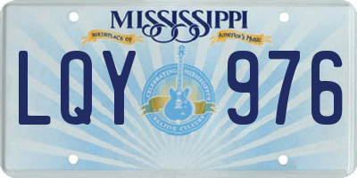 MS license plate LQY976