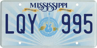 MS license plate LQY995