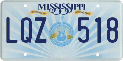 MS license plate LQZ518