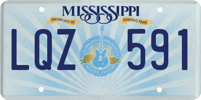 MS license plate LQZ591