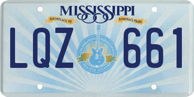 MS license plate LQZ661