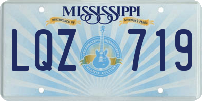 MS license plate LQZ719