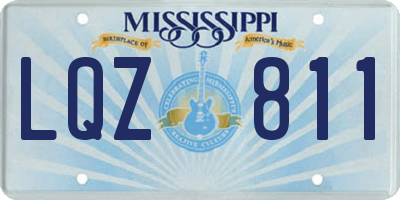 MS license plate LQZ811