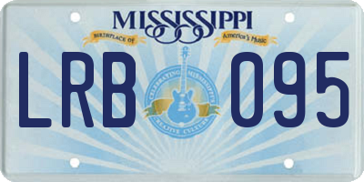MS license plate LRB095