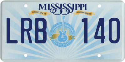 MS license plate LRB140