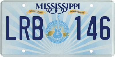 MS license plate LRB146