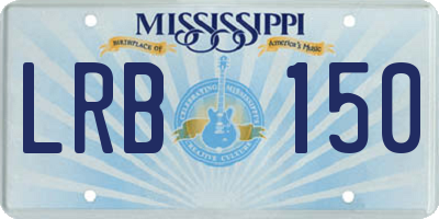 MS license plate LRB150