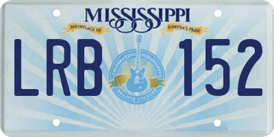 MS license plate LRB152