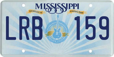 MS license plate LRB159